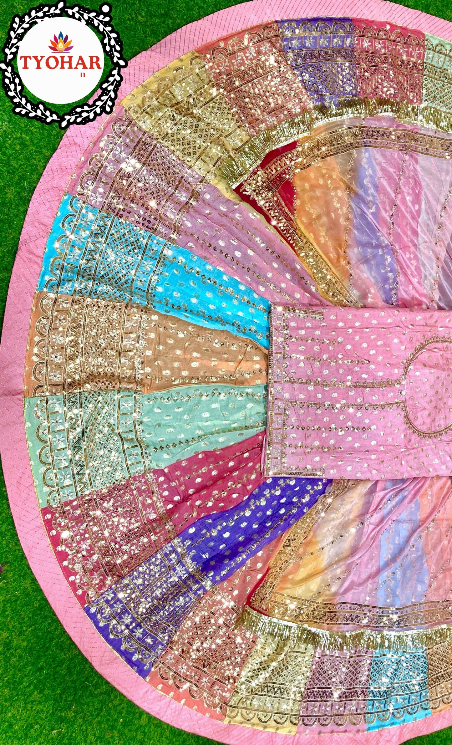 Boutique multicolor kali poshak