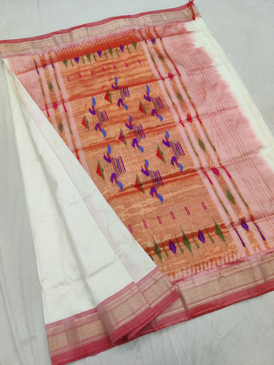 Traditional Yeola pure silk paithani Saree