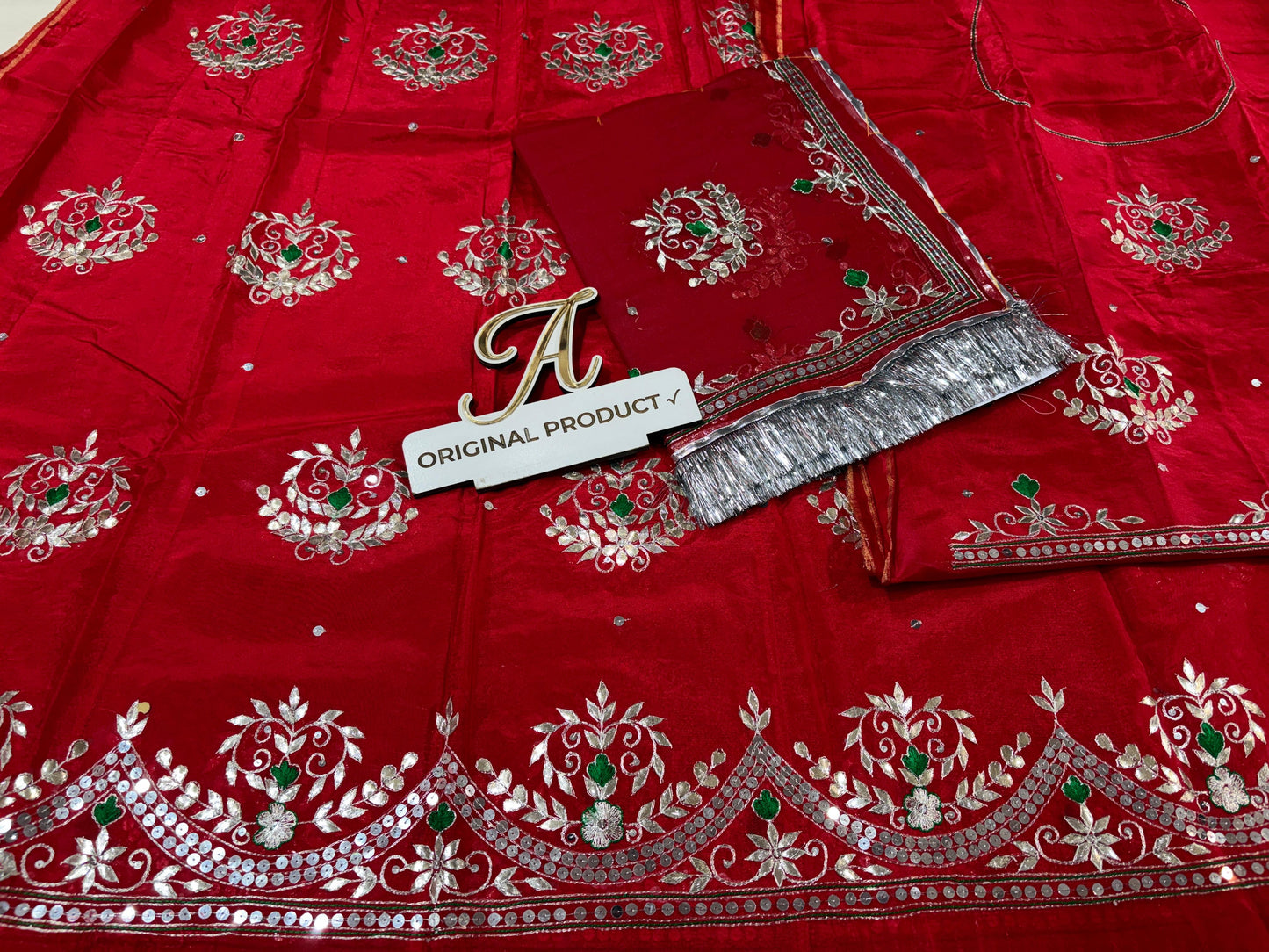 Upada crape thakurji pure odhna beautiful handwork elegant Rajputi poshak