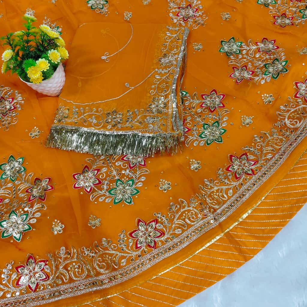 Royal Half Pure Poshak – Elegant Partywear Outfit for Festive Celebrations