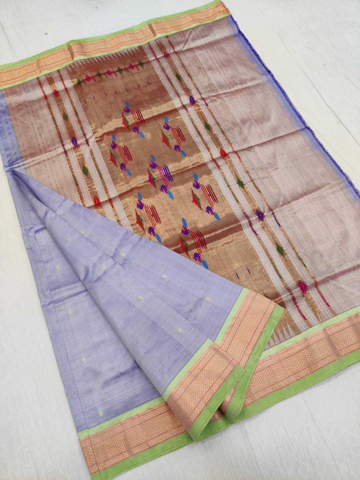 Traditional Yeola pure silk paithani Saree