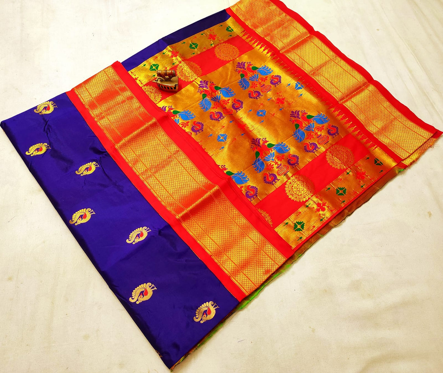 Pure paithani silk saree silk mark certified