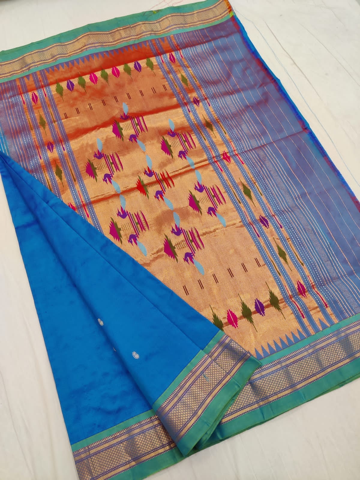Traditional Yeola pure silk paithani Saree