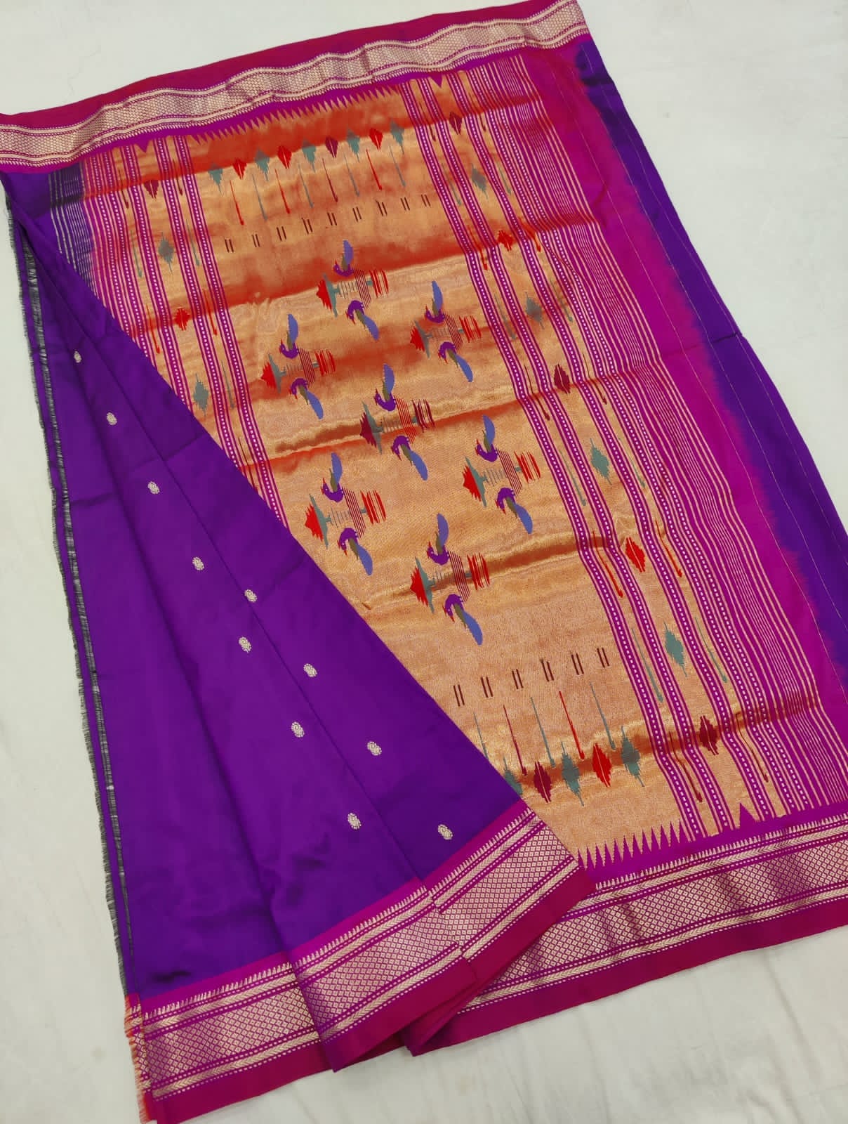 Traditional Yeola pure silk paithani Saree