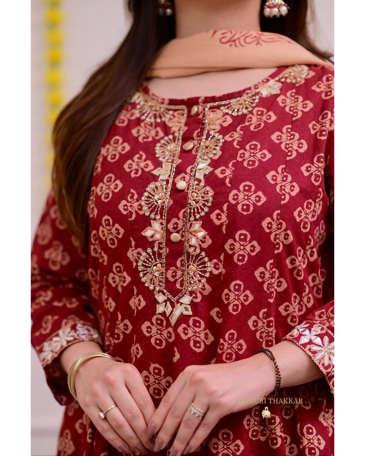 beautifully printed Cotton A Line Suit Sets Size 38,40,42,44