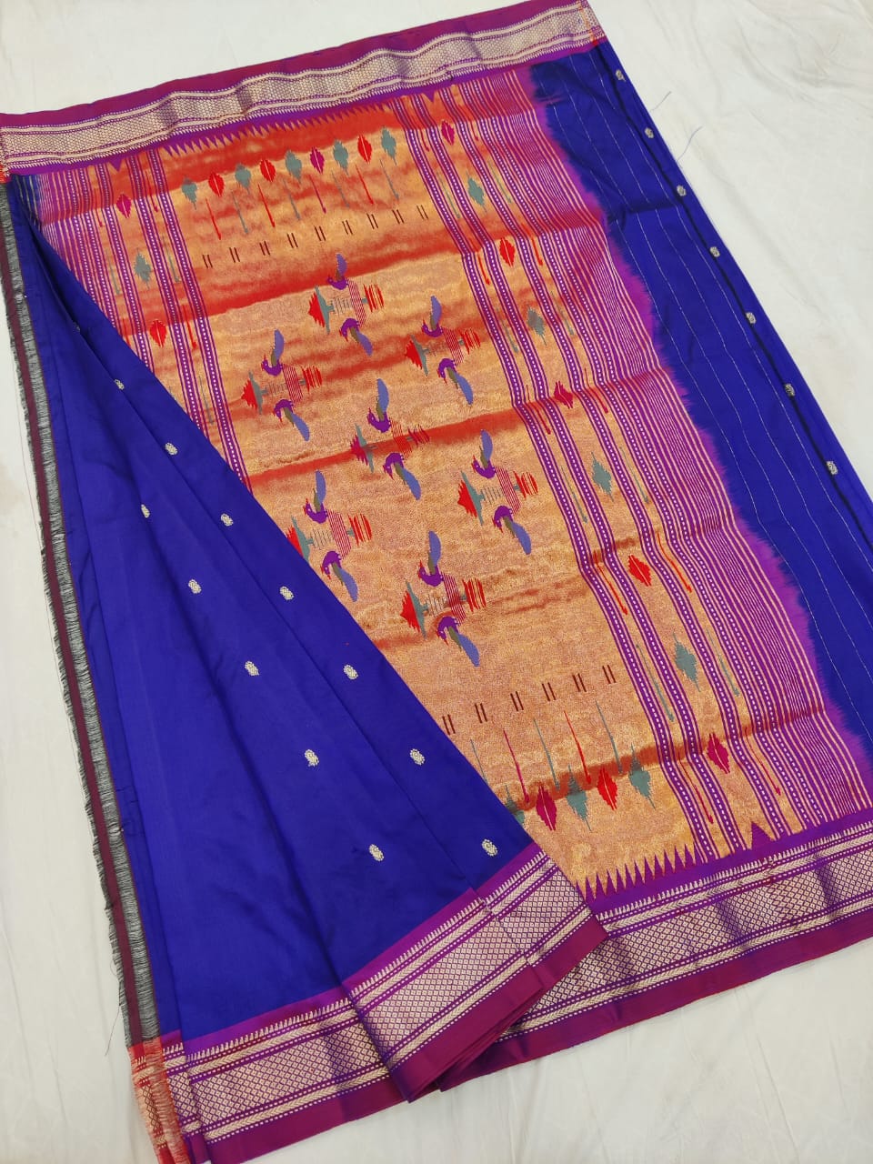Traditional Yeola pure silk paithani Saree