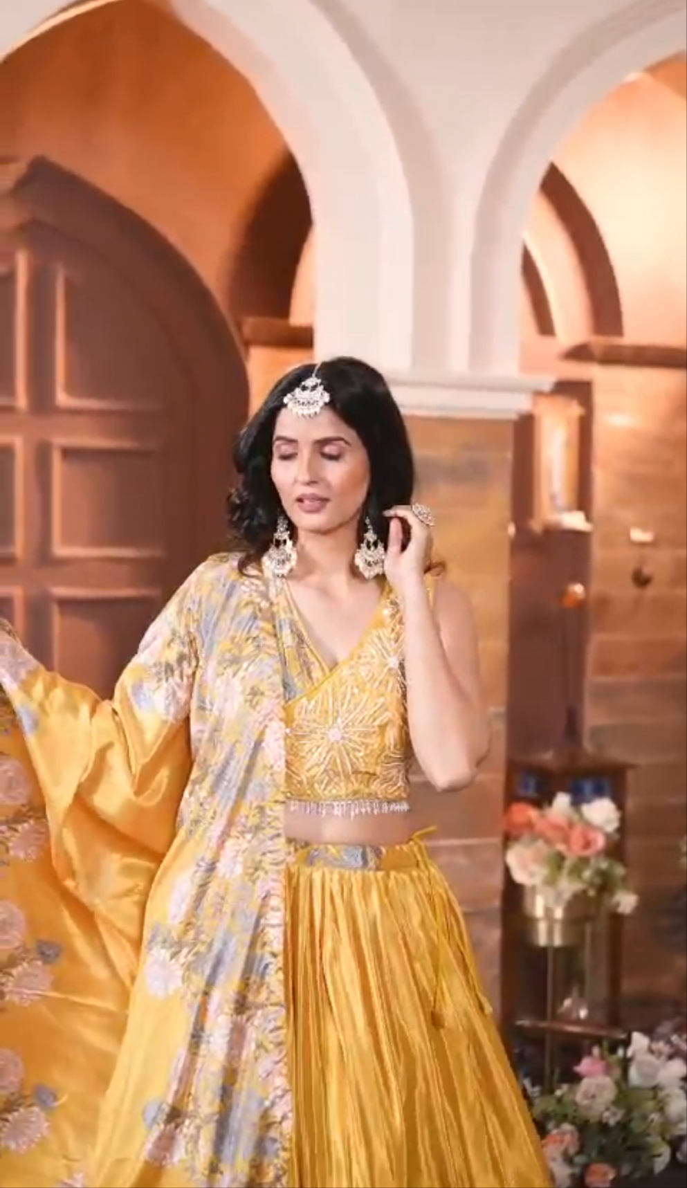 Elegant silk lehenga set ✨️                size/L/ XL/ XXL AVAILABLE