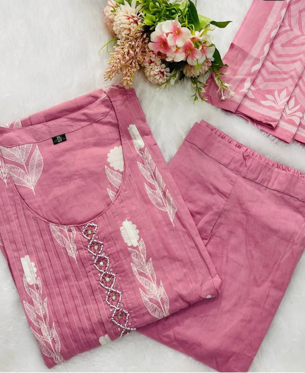 Elegant Partywear Anarkali Kurti set Size 38 40 42 44 46