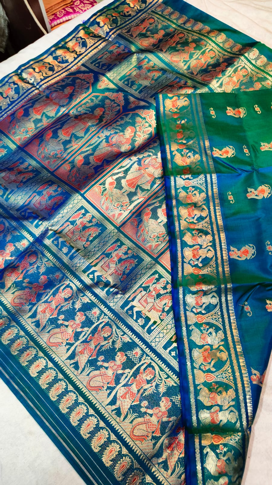 Royal pure Bishnupur Baluchari silk saree ✨️