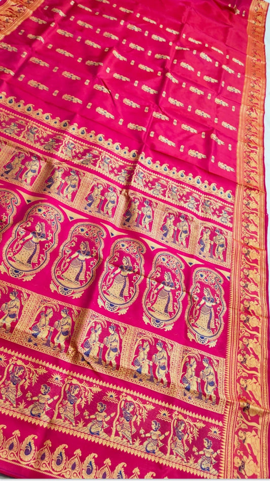Royal Baluchari silk saree  (with silk mark certified)