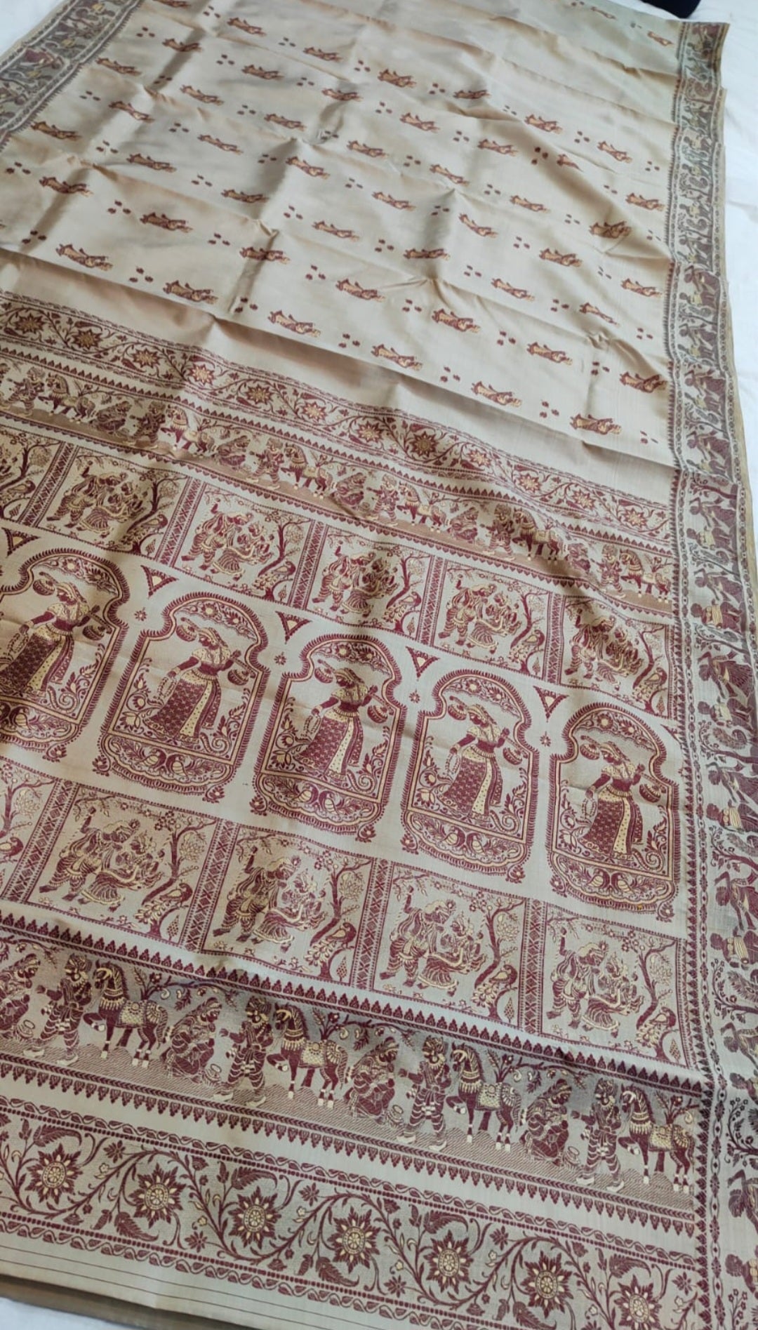 Handwoven Bishnupur Baluchari pure silk saree ✨️