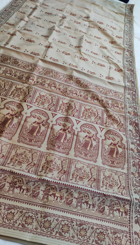 Handwoven Bishnupur Baluchari pure silk saree ✨️