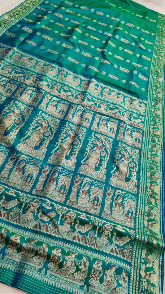 Beautiful handwoven Baluchari silk saree