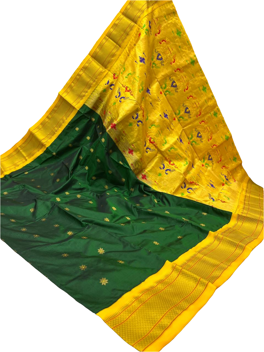 Kadiyal Paithani Pure Silk saree