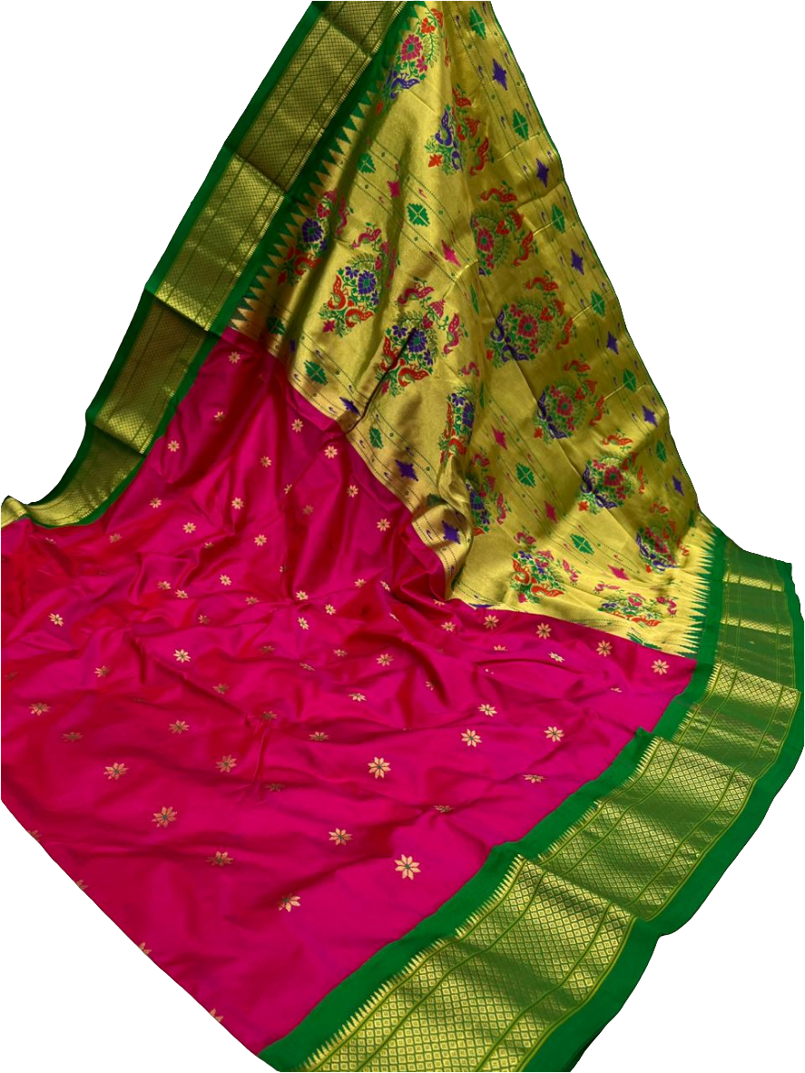 Kadiyal Paithani Pure Silk saree