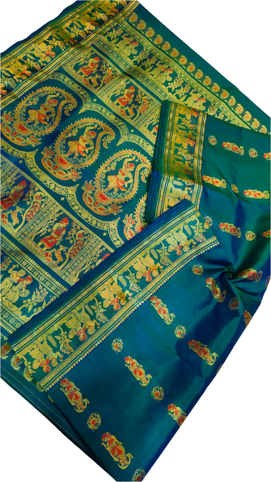 Beautiful handwoven Bishnupur Baluchari pure silk saree ✨️