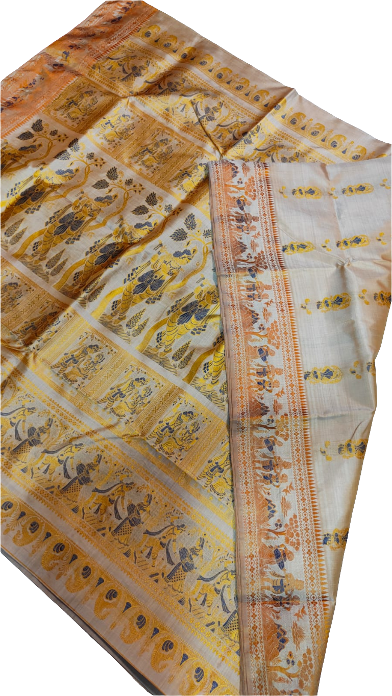 Royal look Handwoven Bishnupur Baluchari silk saree ✨️