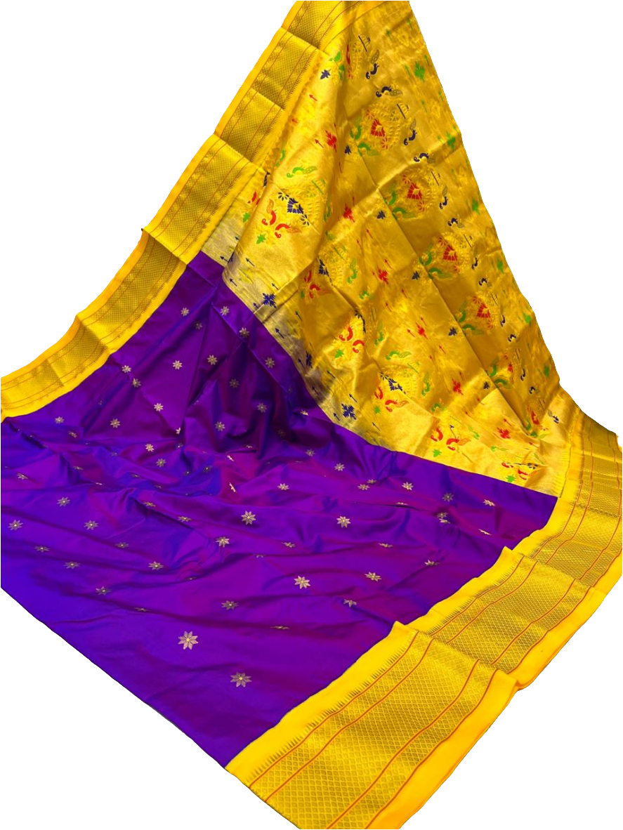 Kadiyal Paithani Pure Silk saree