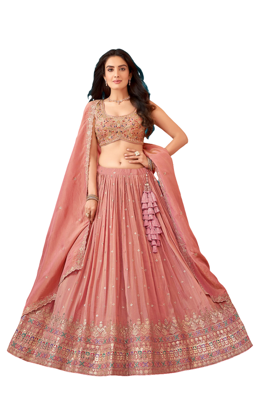 Designer boutique collection embroidery zardozi sequence silk lehenga set 💫  sizeL/XL/XXL AVAILABLE