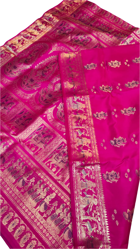 Beautiful Handwoven Bishnupur Baluchari silk saree 💫