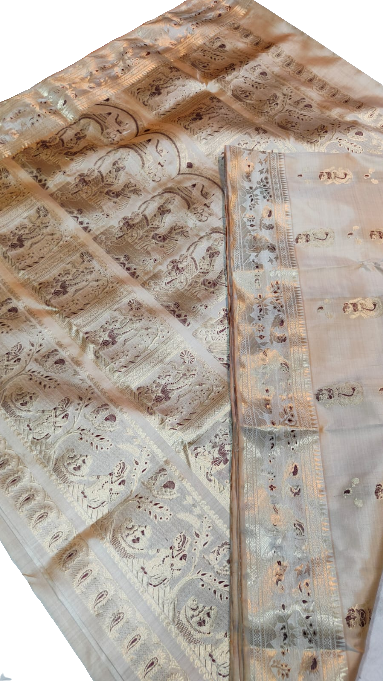 Royal Handwoven Bishnupur Baluchari Saree 💫