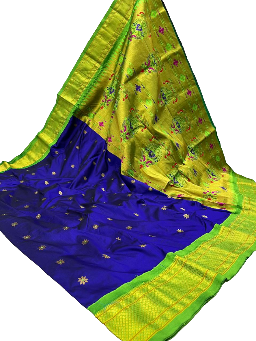 Kadiyal Border Pure Silk Paithani saree