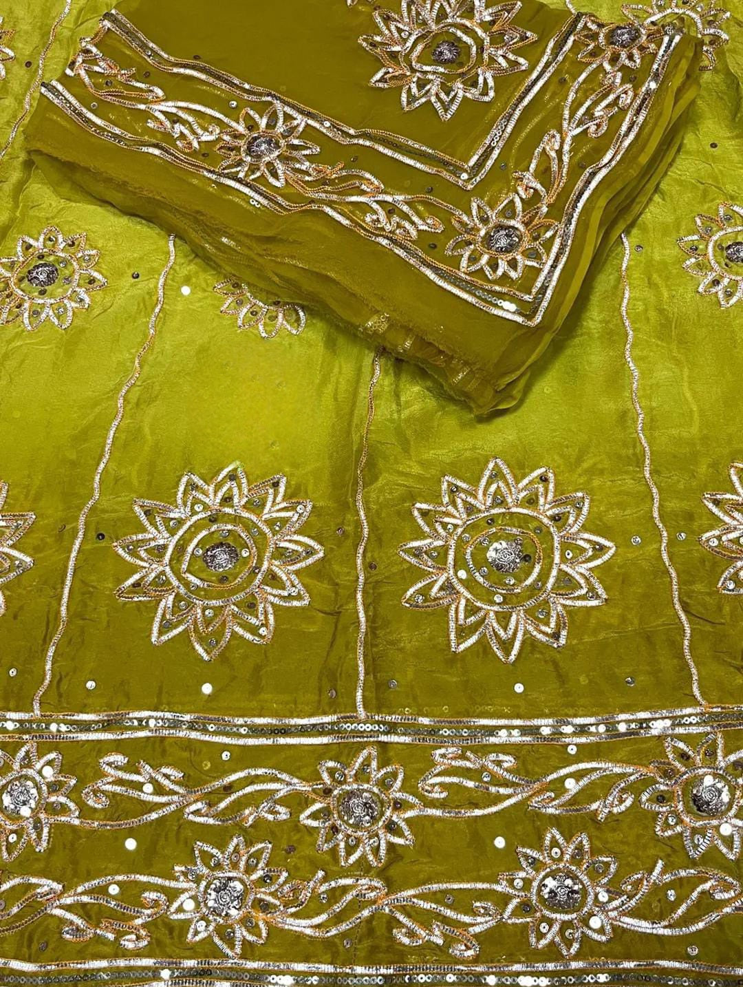 Upada silk pure odhna elegant Partywear Rajasthani poshak