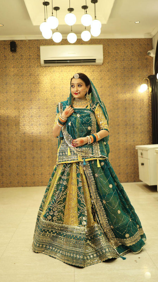 DESIGHNER 5 MTR GHER beautiful Lehanga poshak