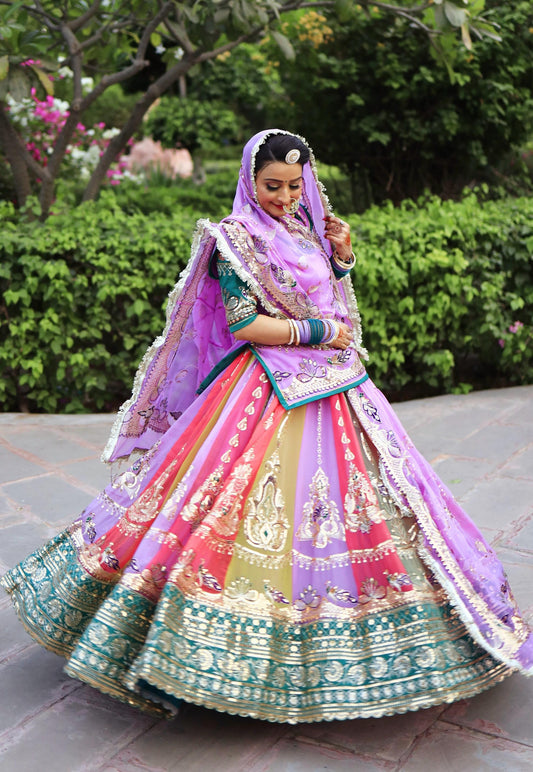 Elegant royal look Rajasthani poshak