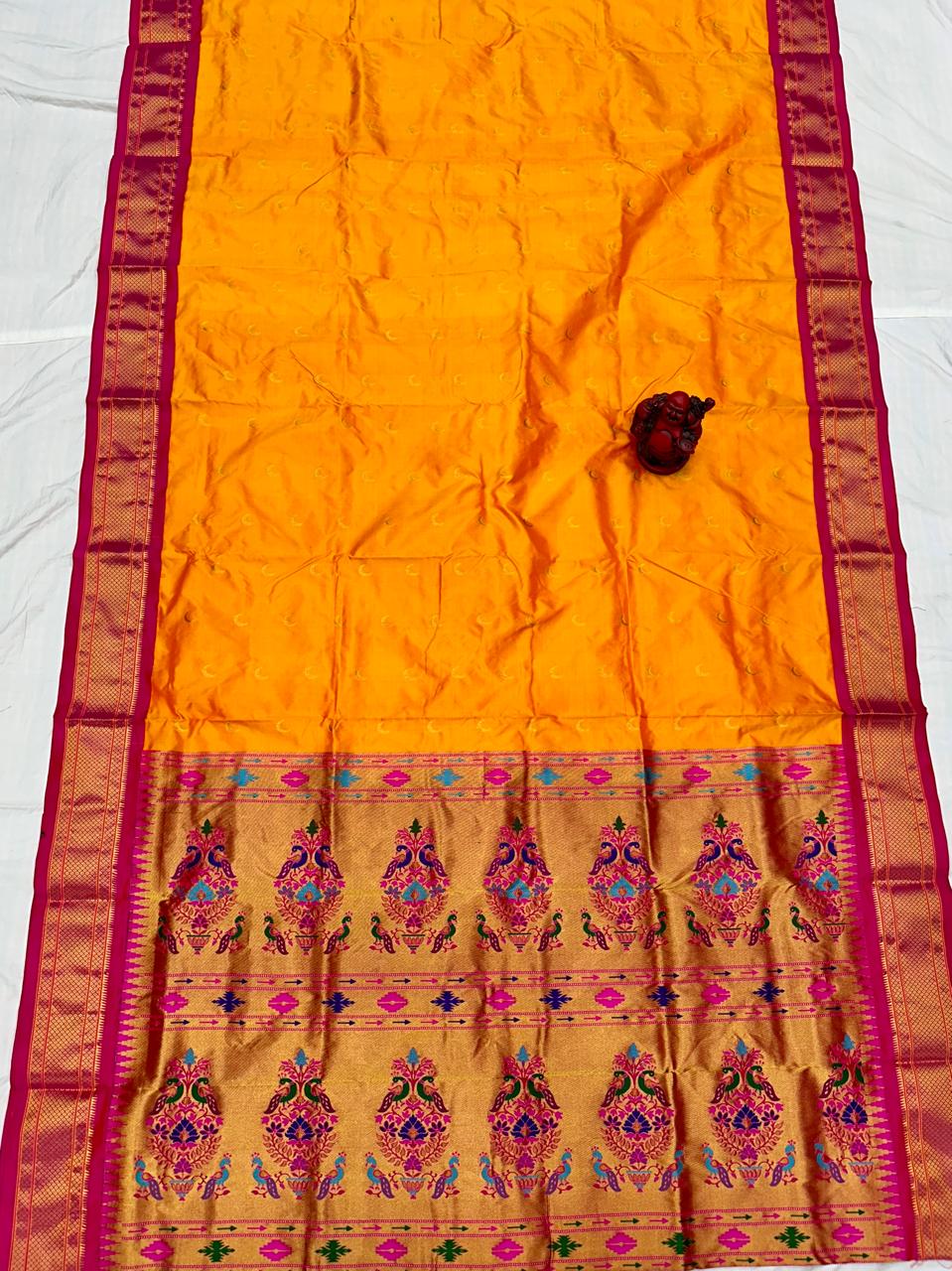 Chandrakor pure silk paithani Saree