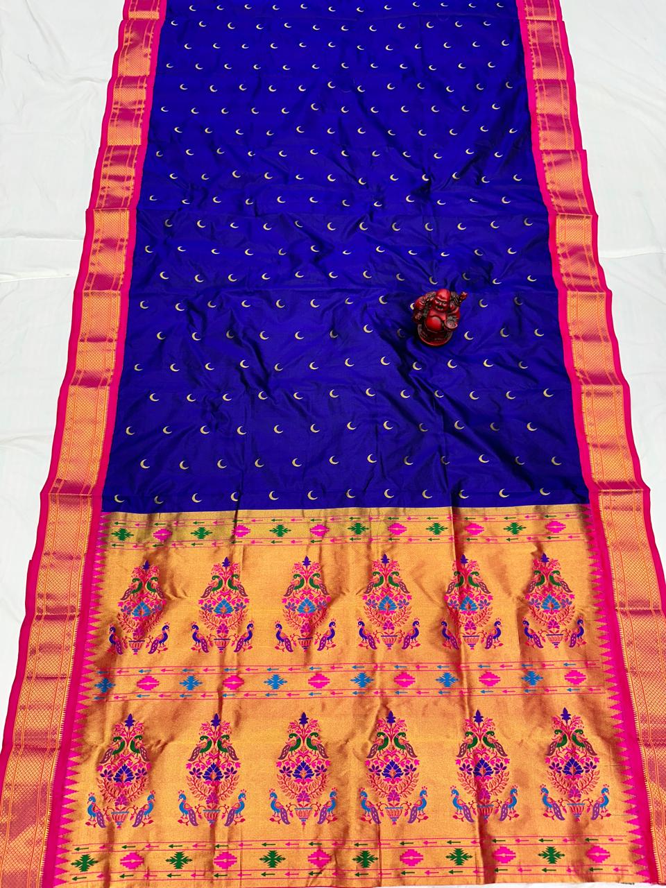 Pure Silk Powerloom Kadiyal Paithani saree