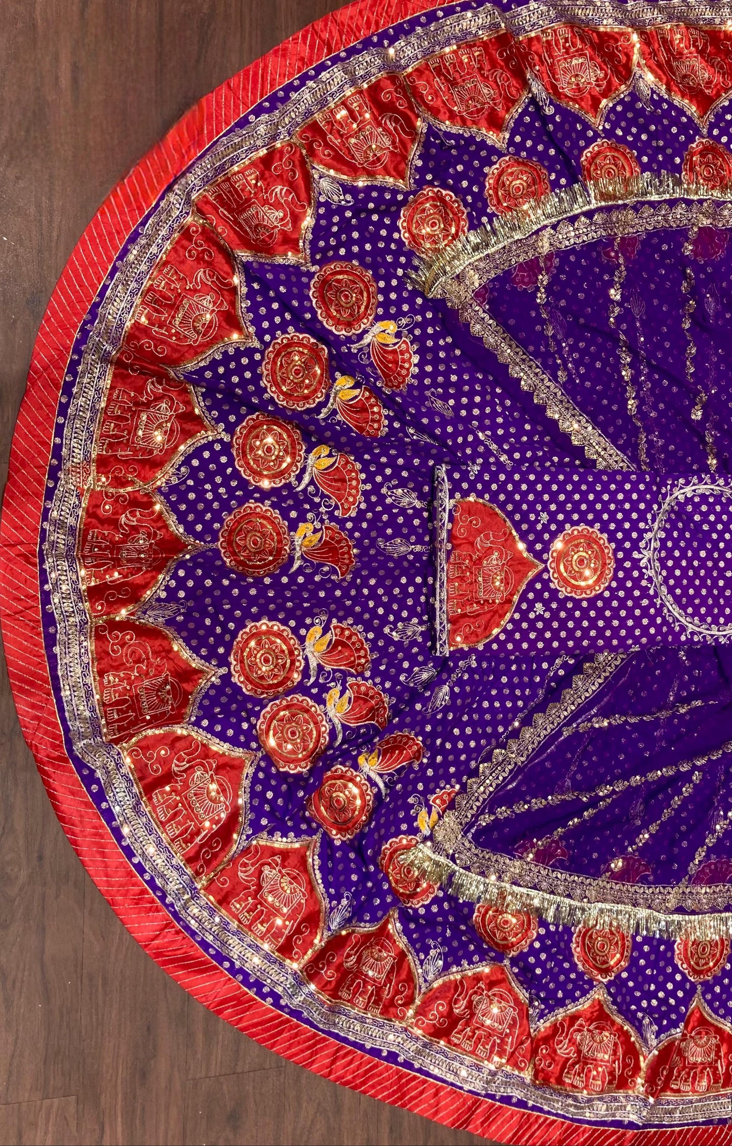 Banarsi FABRIC with  Pure Odhani in New Colours Boutique design beautiful Rajputi poshak