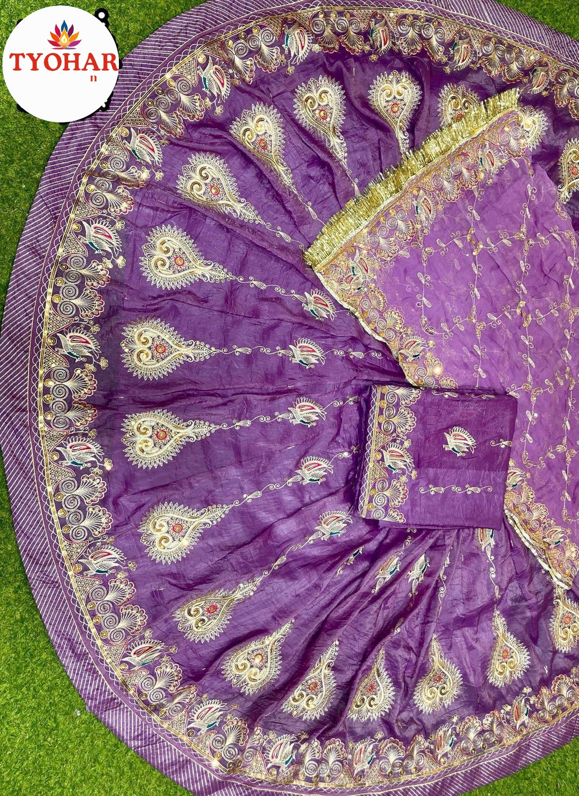 Royal look Handwork Rajputi poshak