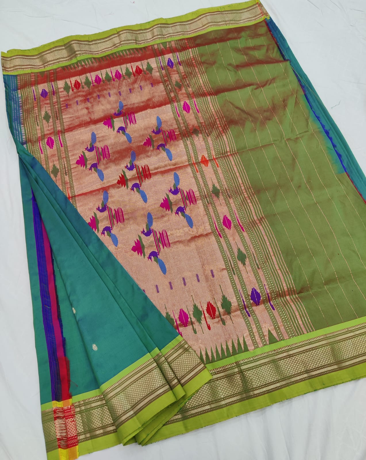 Traditional Yeola pure silk paithani Saree