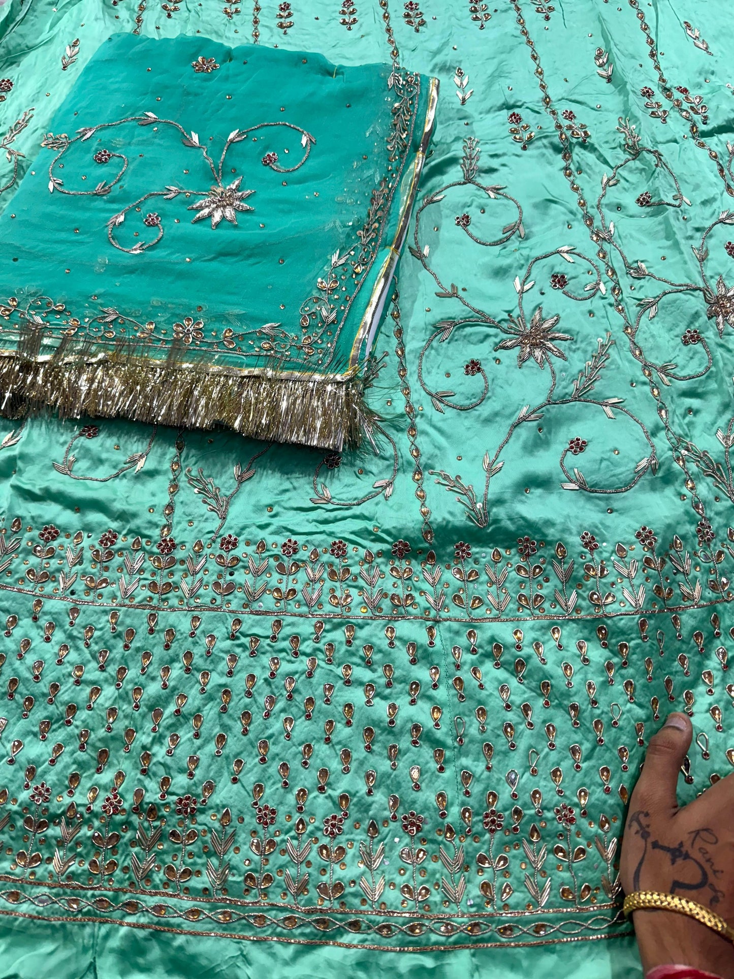 Elegant designer royal Rajasthani poshak