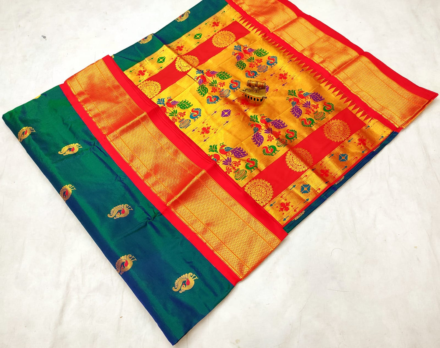 Pure silk paithani saree silk mark certified