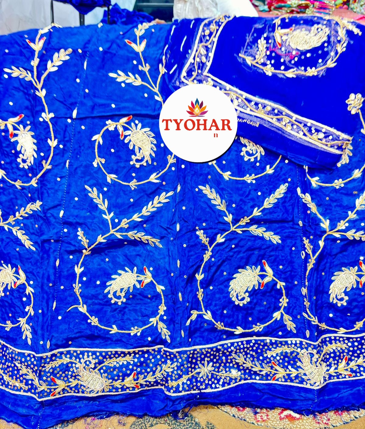 Beautiful boutique designer heavy designer poshak