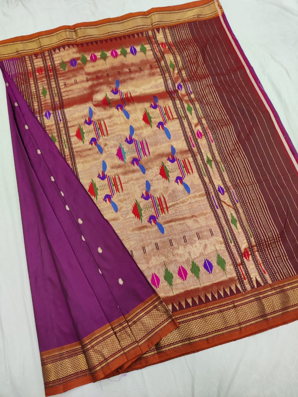 Handloom pure silk Traditional Yeola Paithani Saree