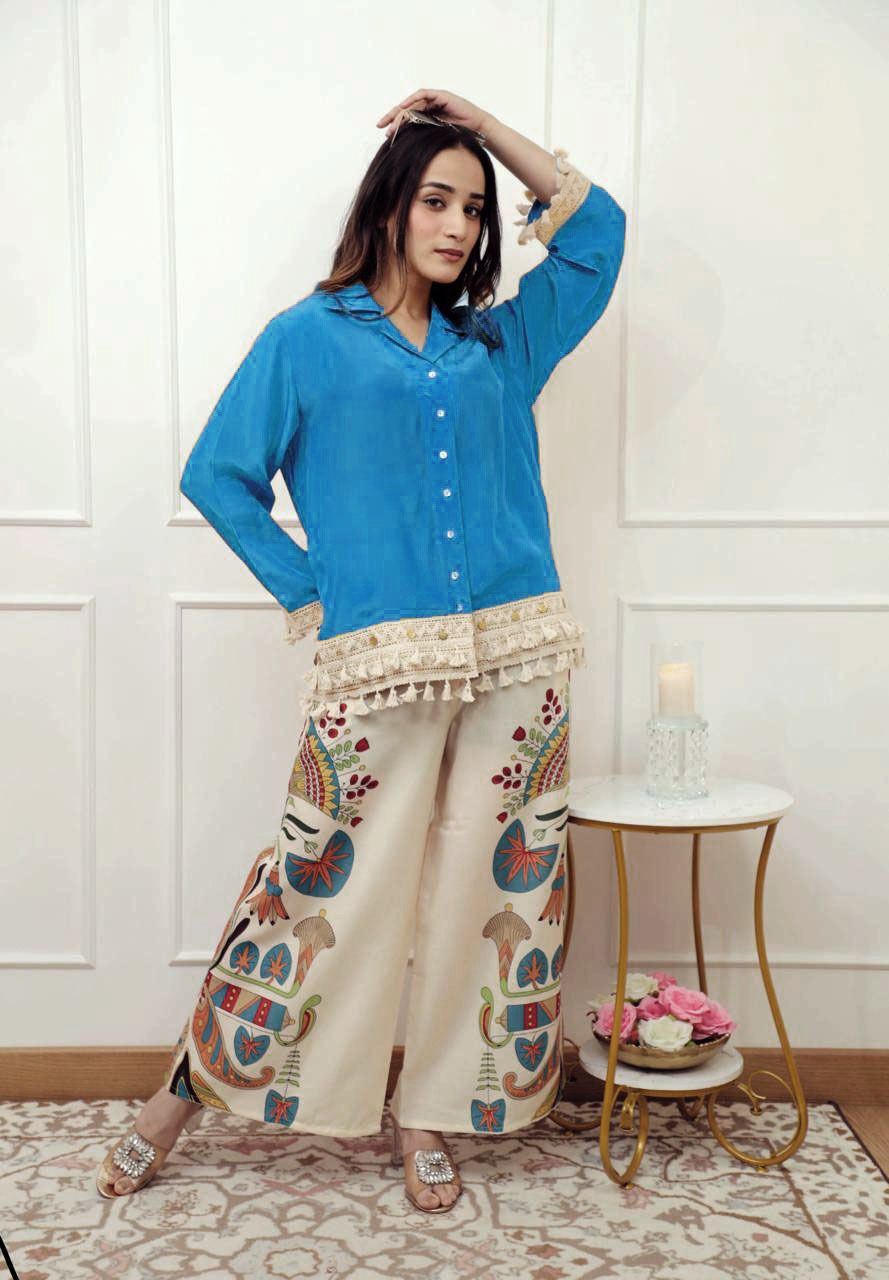 Elegant Partywear cotton cod set Size 38 ,40 ,42 ,44, 46