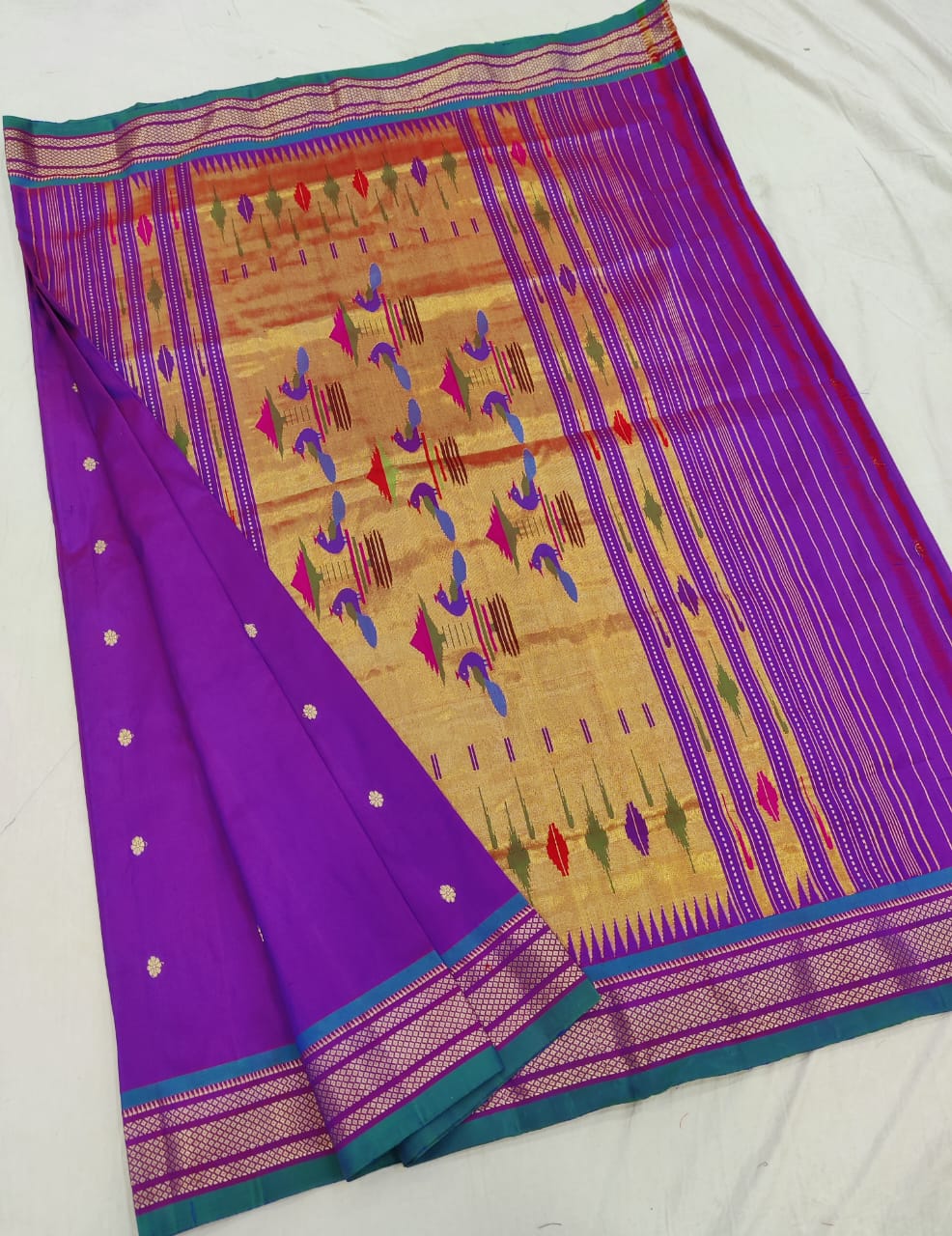 Traditional Yeola pure silk paithani Saree