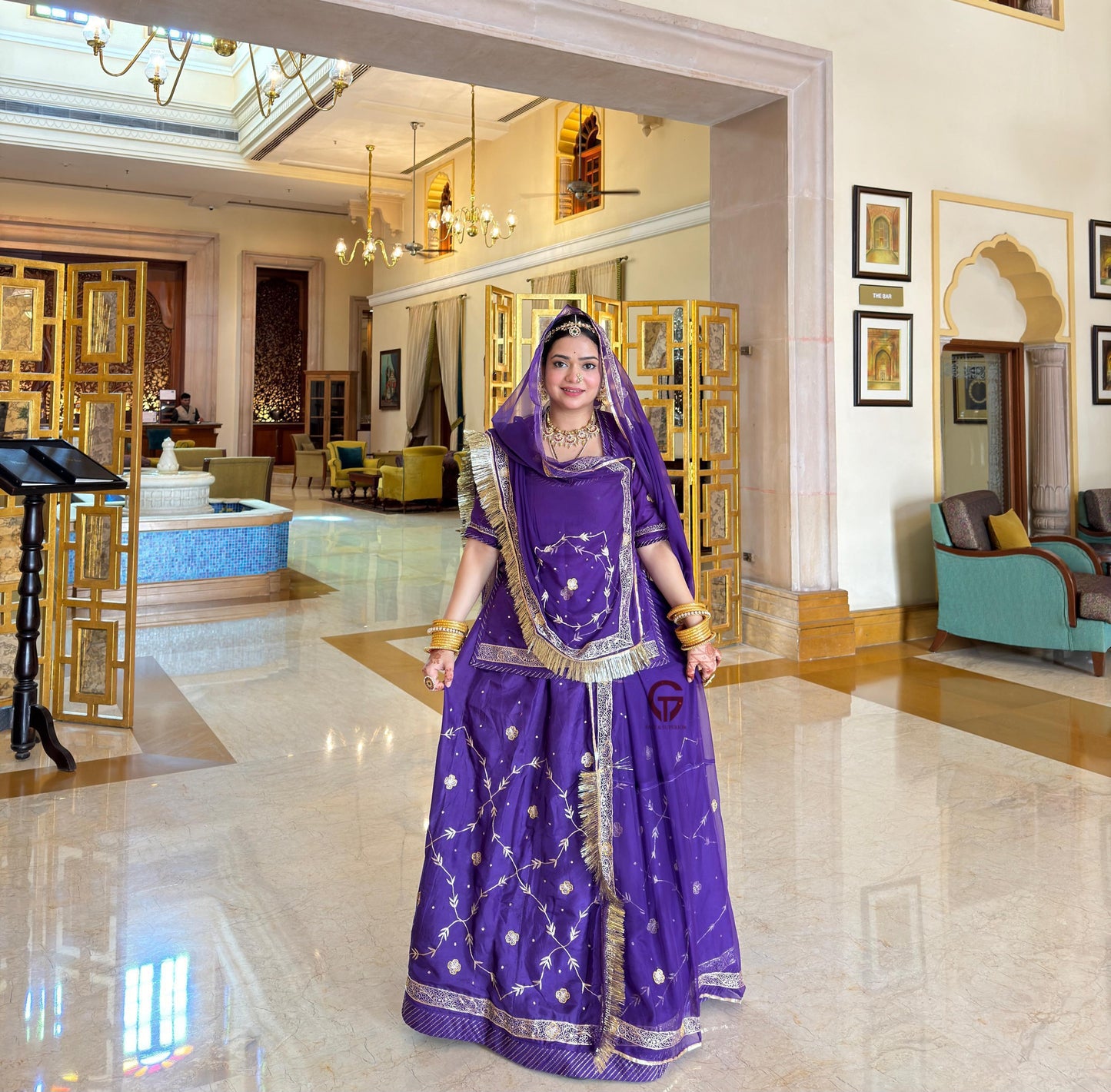 Elegant Partywear Rajasthani poshak