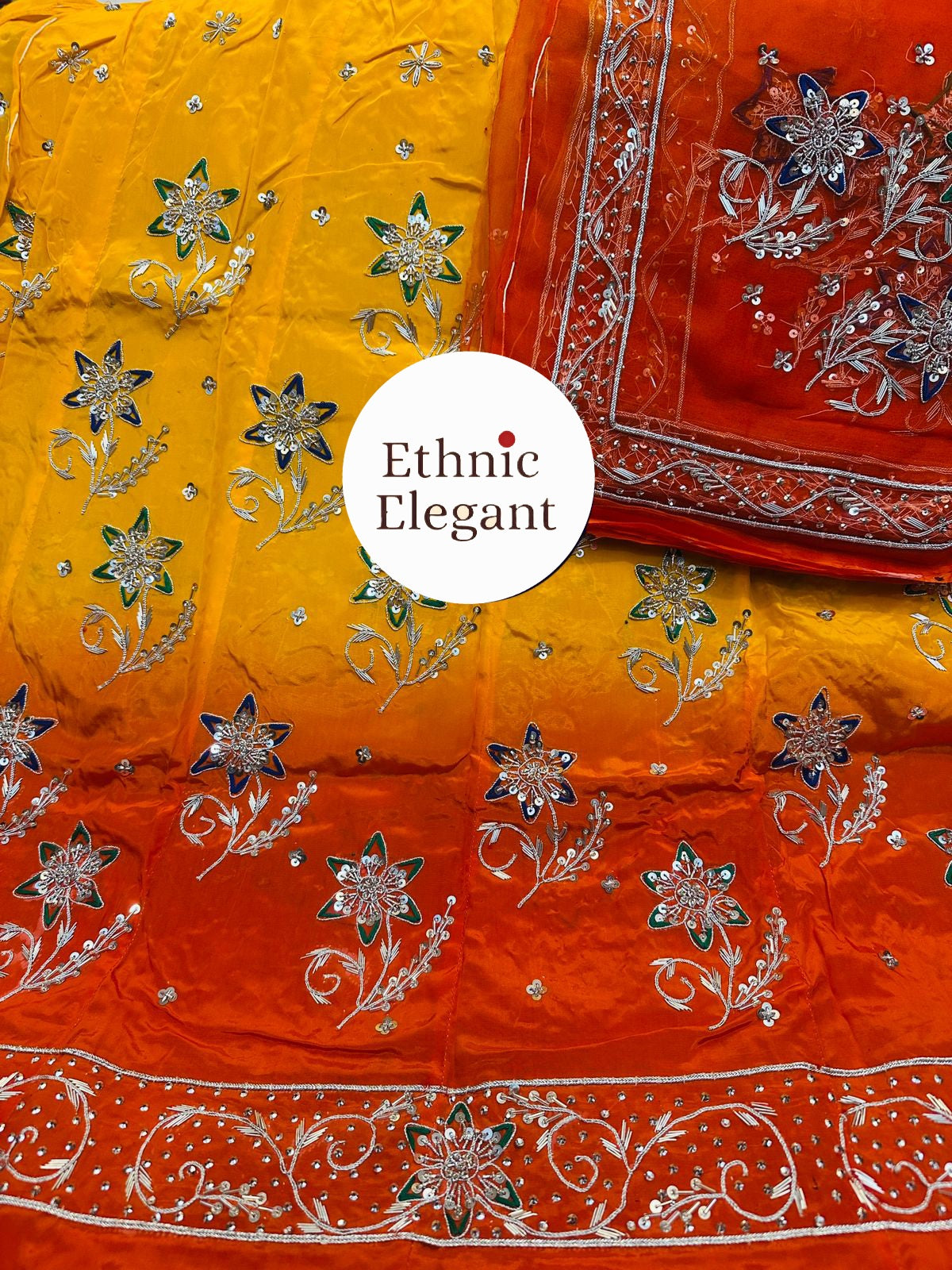 Natural Silk Thakurji Pure Odhna | Heavy Zardozi & Dabka Work Royal Rajwadi Poshak