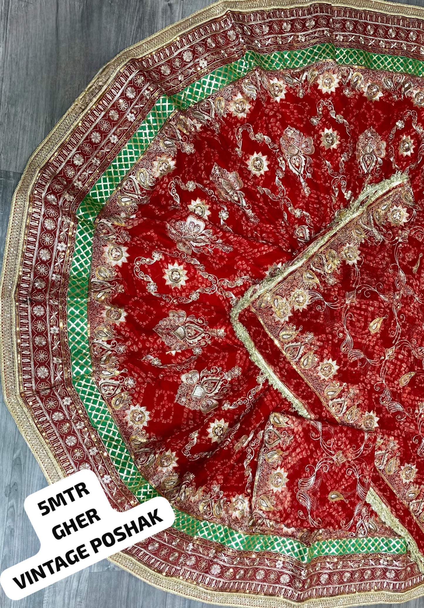 Royal Rajwadi VINTAGE STYLE Chunri Rajputi poshak