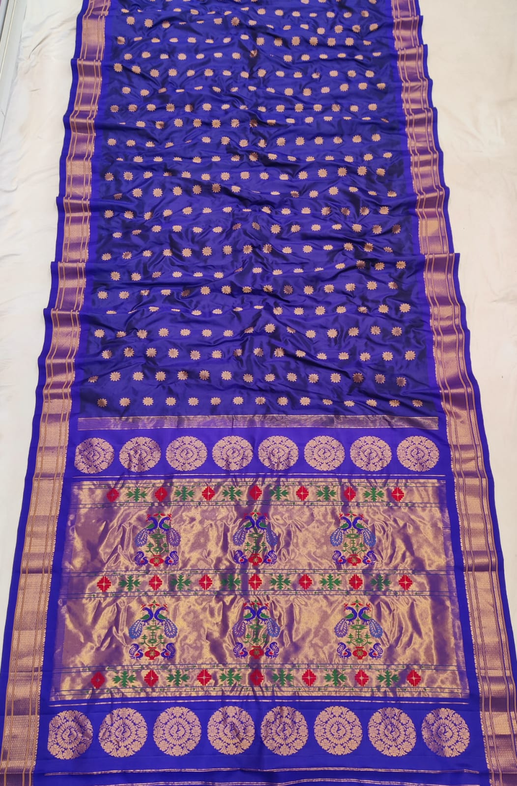 Handloom Maharni Paithani Pure Silk  saree