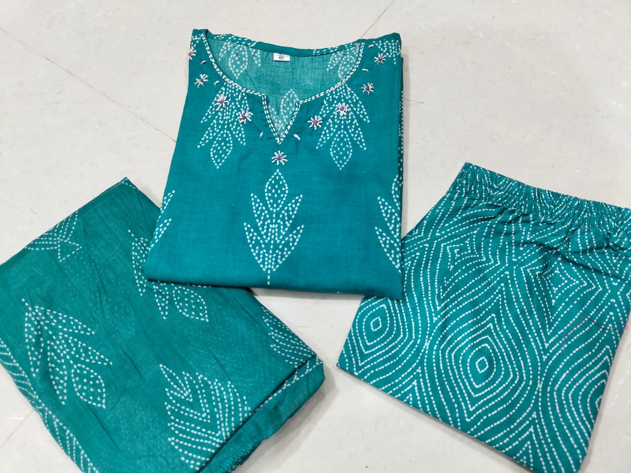 Premium woven cotton 3 Peace set Size M/38, L/40, And XL/42, XXL 44,3XL/46*