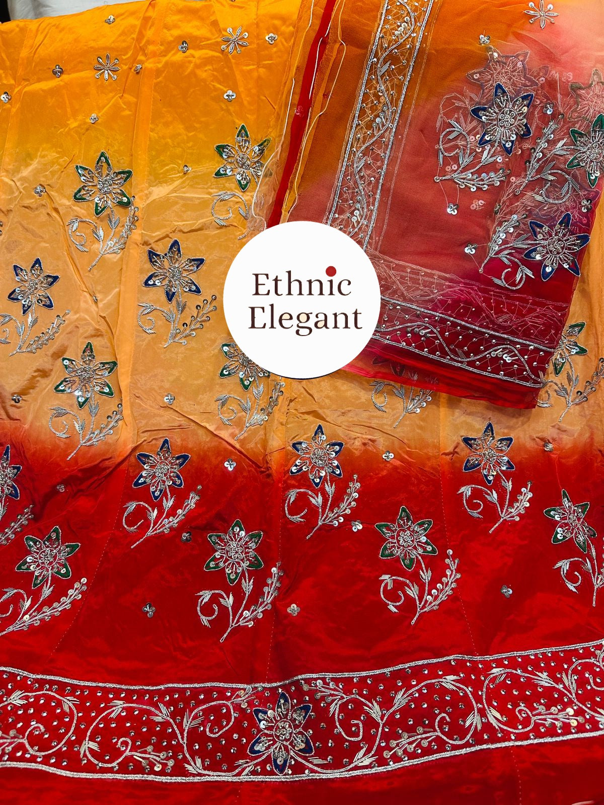 Natural Silk Thakurji Pure Odhna | Heavy Zardozi & Dabka Work Royal Rajwadi Poshak