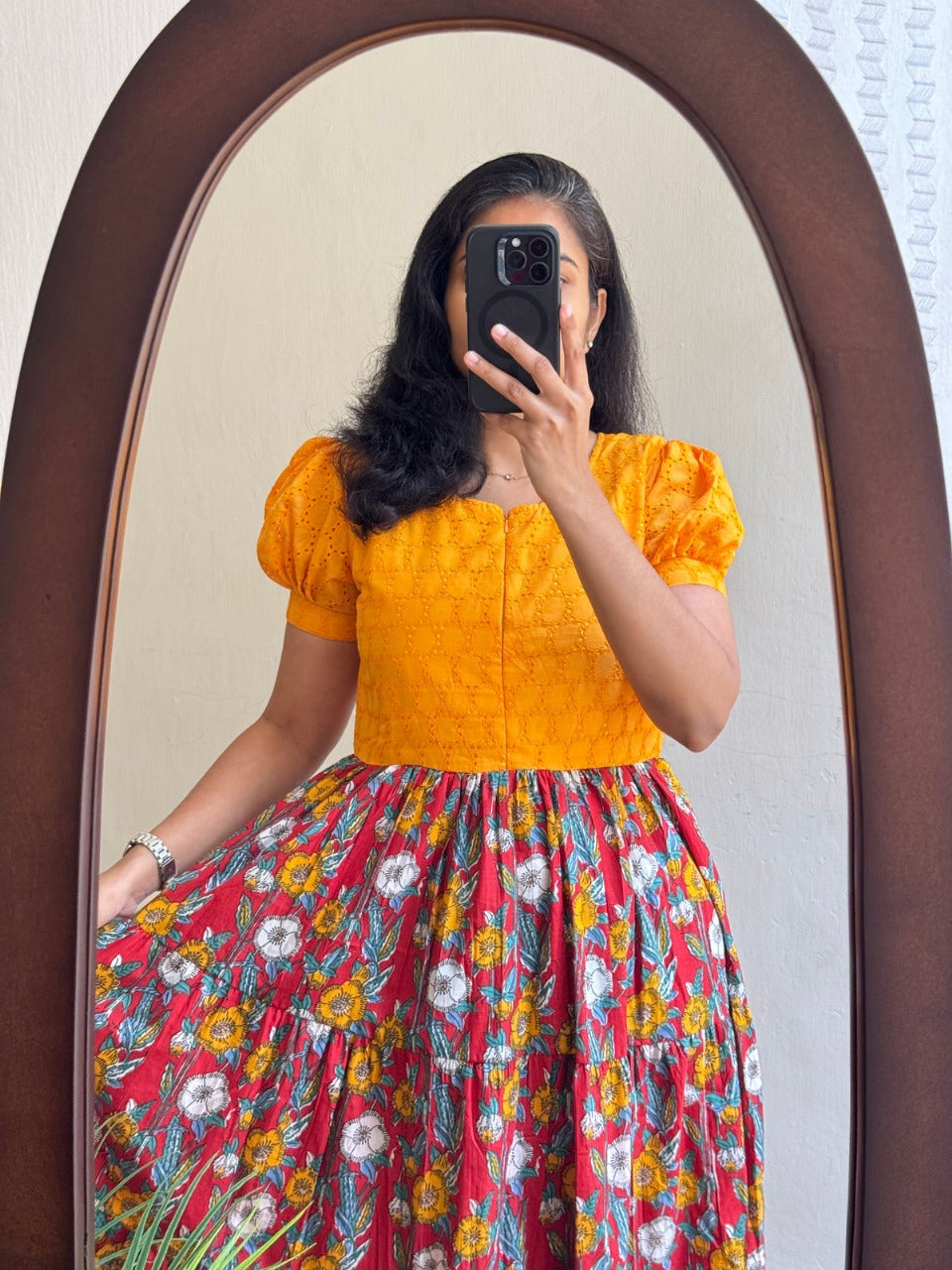 Beautiful cotton hakoba  pattern dress size 38 40 42 44