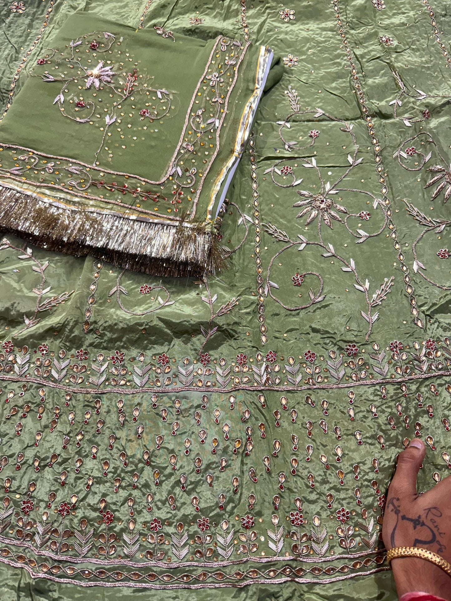 Elegant designer royal Rajasthani poshak