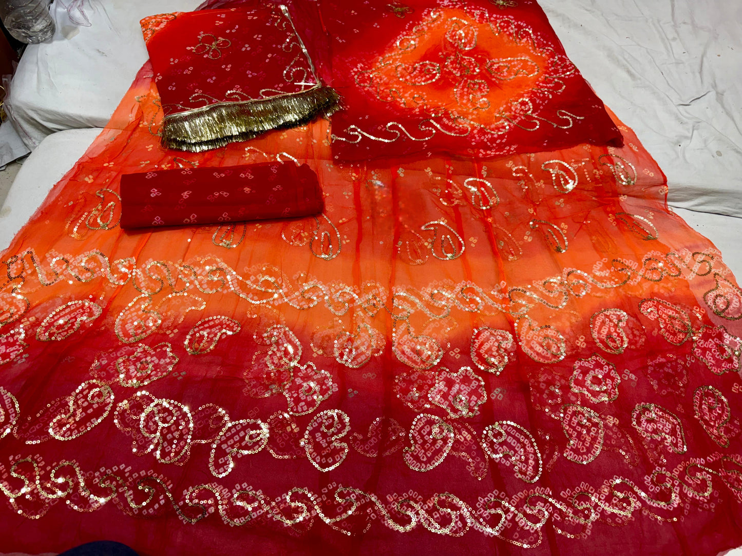 Thakurji pure Rai bandej Elegant poshak