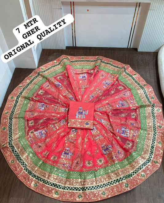 Royal Rajwadi look poshak